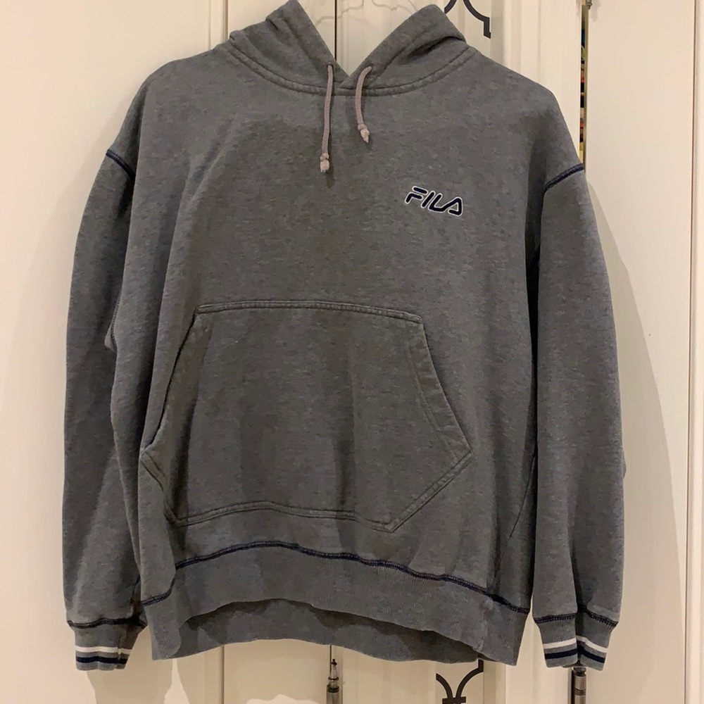 Grey FILA Hoodie